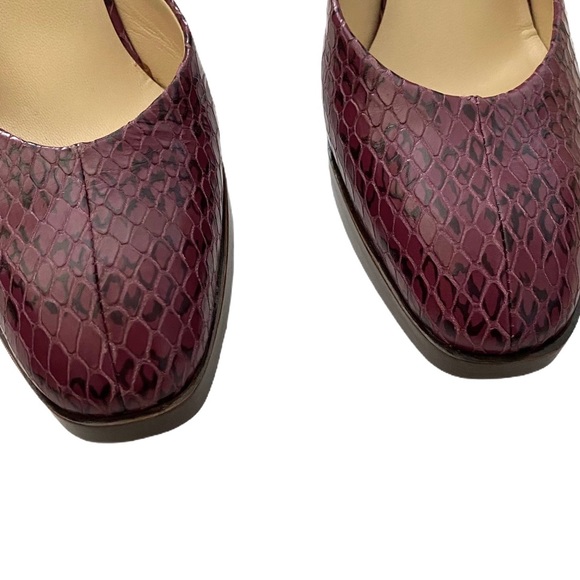 MIU MIU Python Platform Sandals - Picture 3 of 12